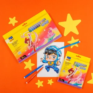 Hộp bút lông 12/ 24 màu rửa được - Washable Brush Fiber Pen Thiên Long Colokit - Nhân vật Futy Akooland thế giới học cụ thần kỳ 14 Hop but long 12 24 mau rua duoc 07